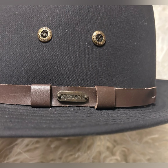 Stetson Black Water-Repellent Hat 150th Anniversary - Picture 4 of 12